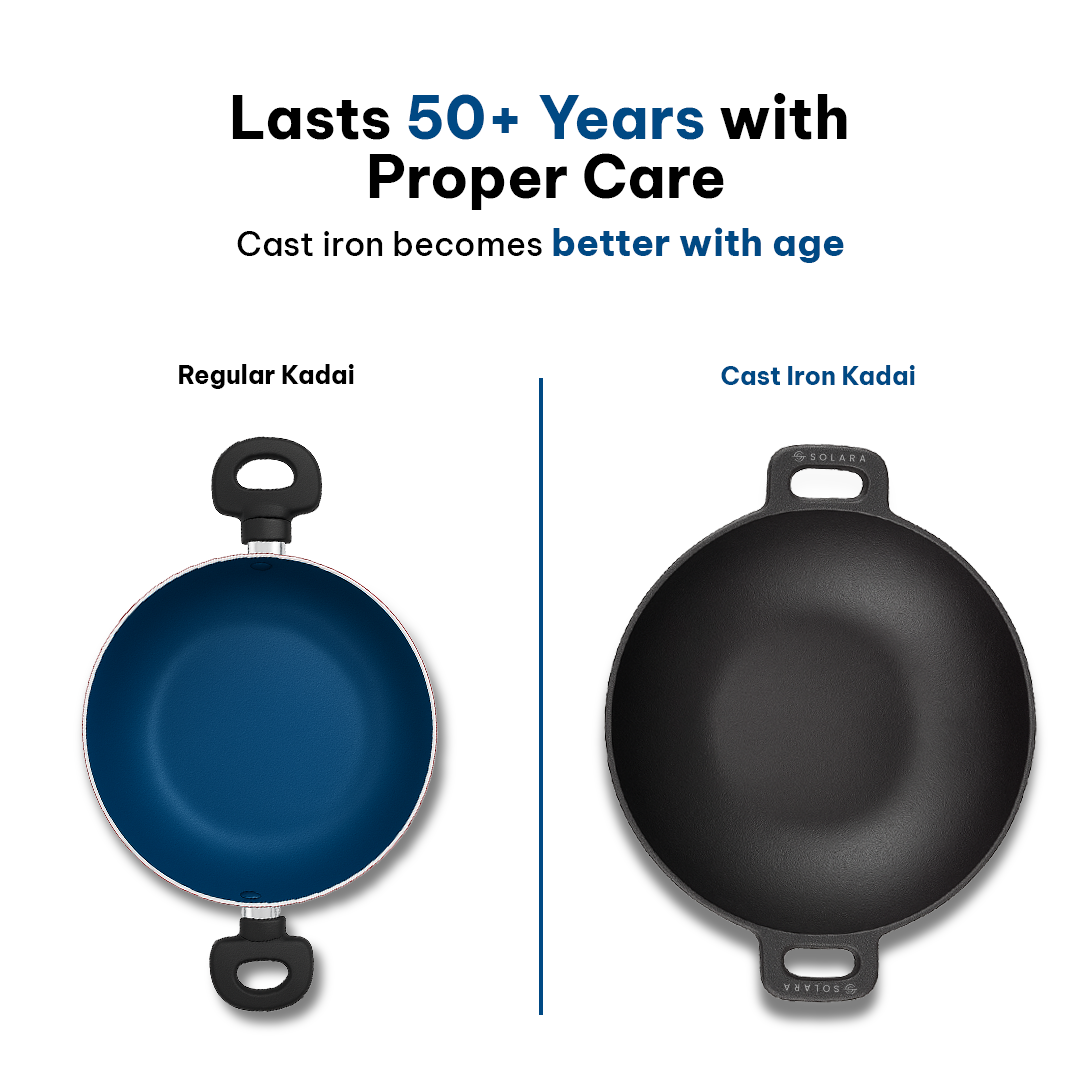 CrownStone Combo : Kadai 10' + Tawa With Two Loops 12' + Fry Pan 10'