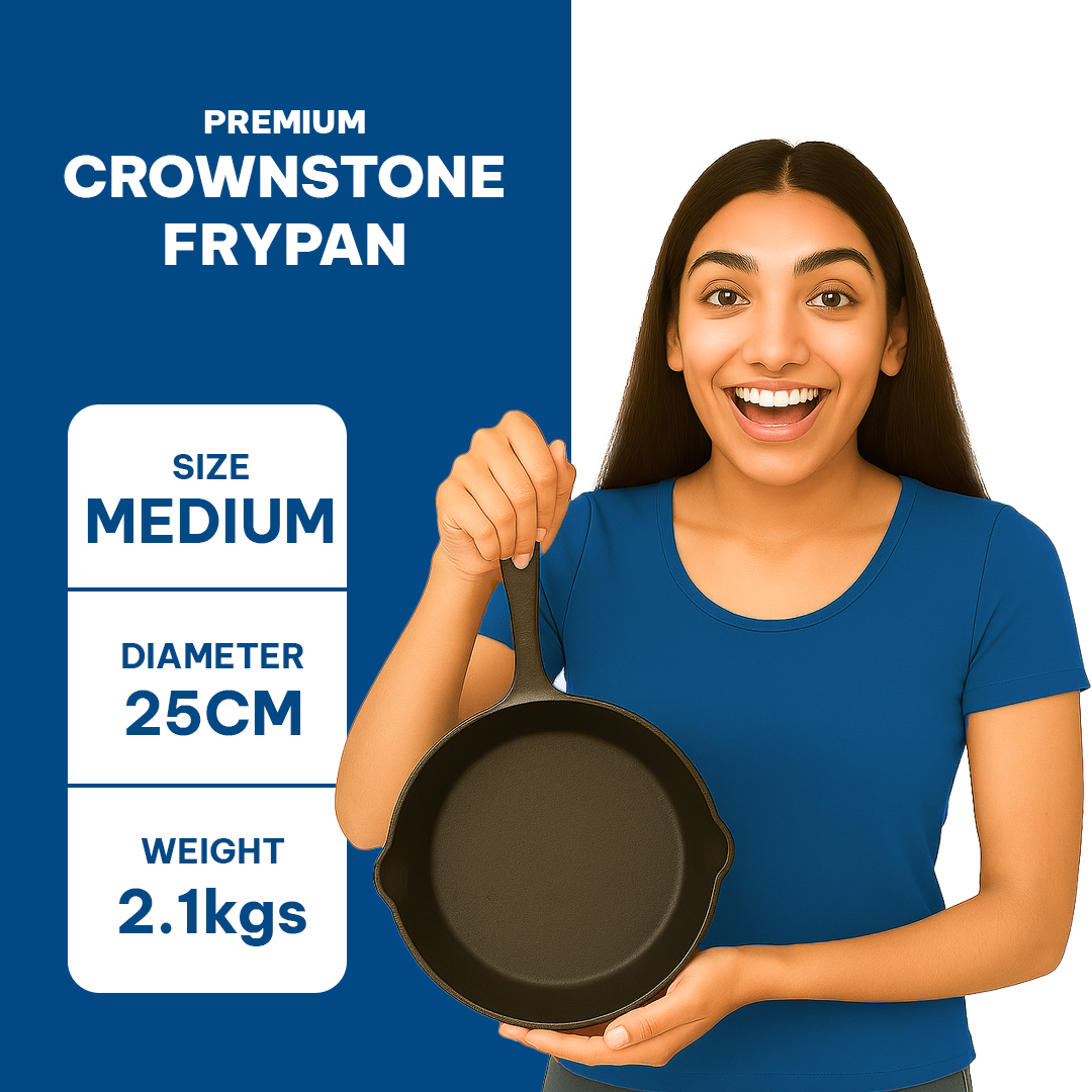 CrownStone Combo : Kadai 10' + Tawa With Handle 12' + Fry Pan 10'