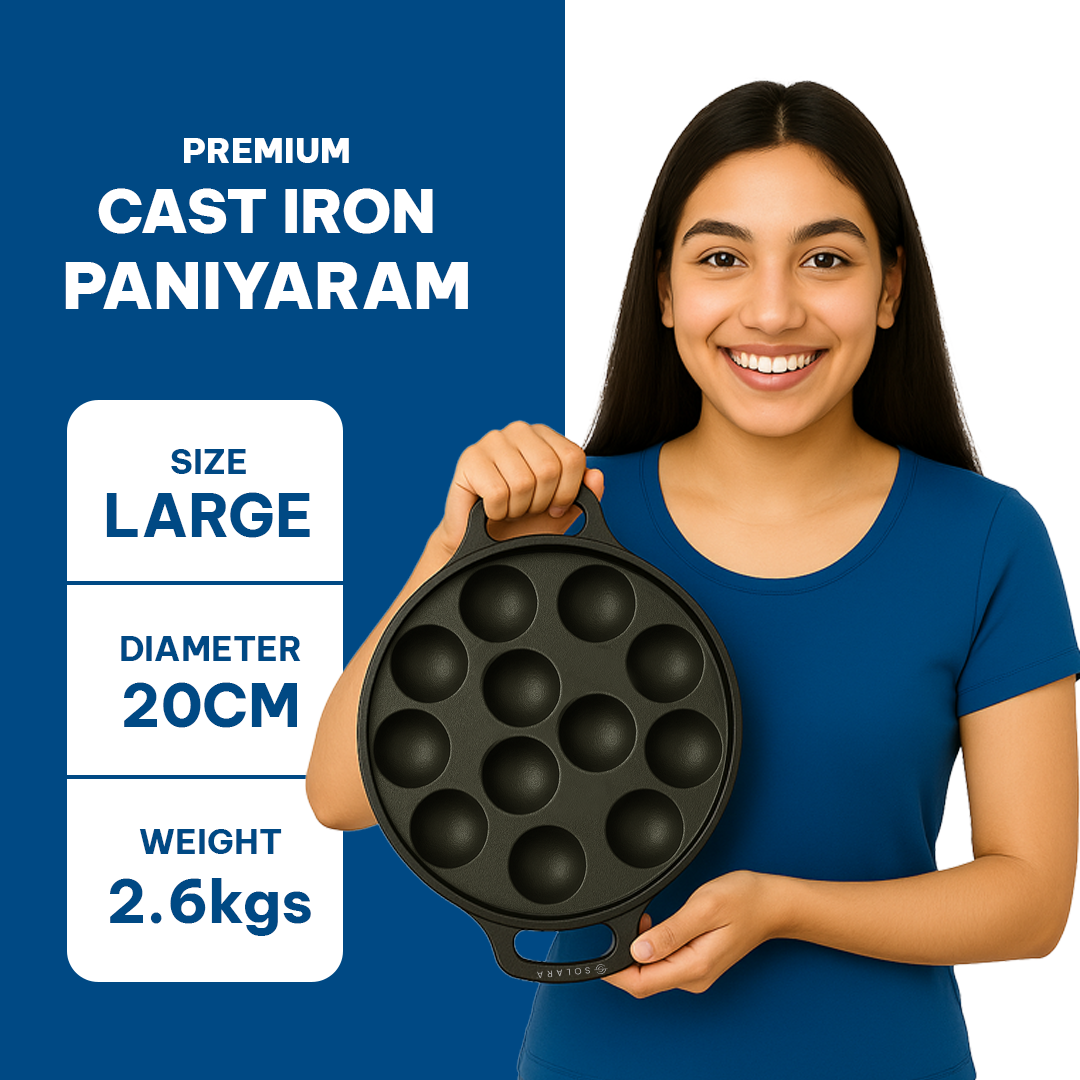 Tawa 12' + Kadhai 8' + Paniyaram 8'