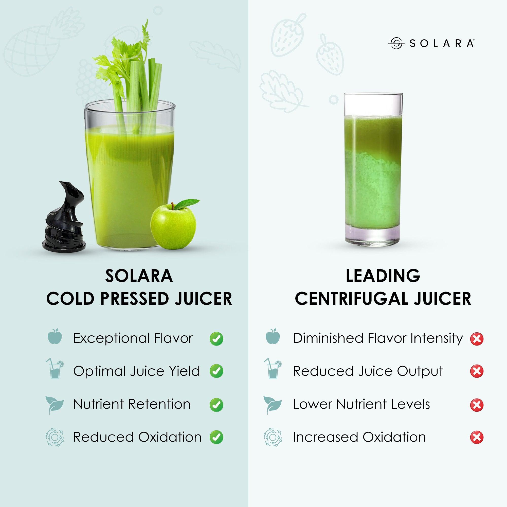 Cold Press Vertical Slow Juicer - Solara Home