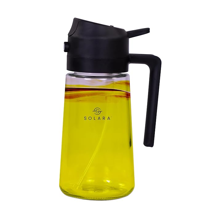 Glass Oil Dispenser & Sprayer Bottle