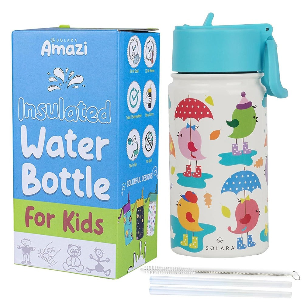 SOLARA Insulated Water Bottle With a Sipper | Kids Edition (450ml)