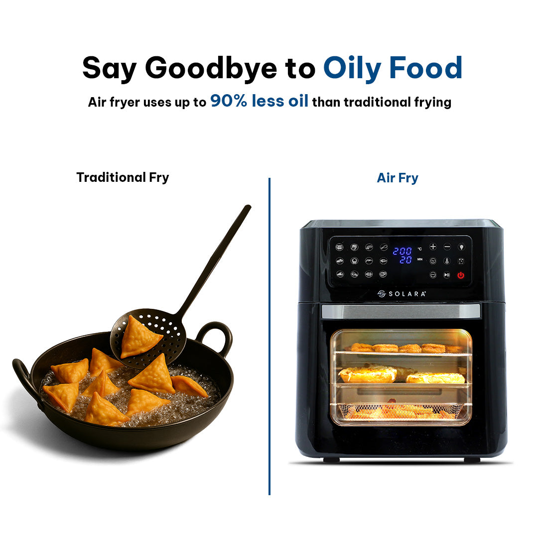 SOLARA Large Digital Air Fryer Oven (12L)