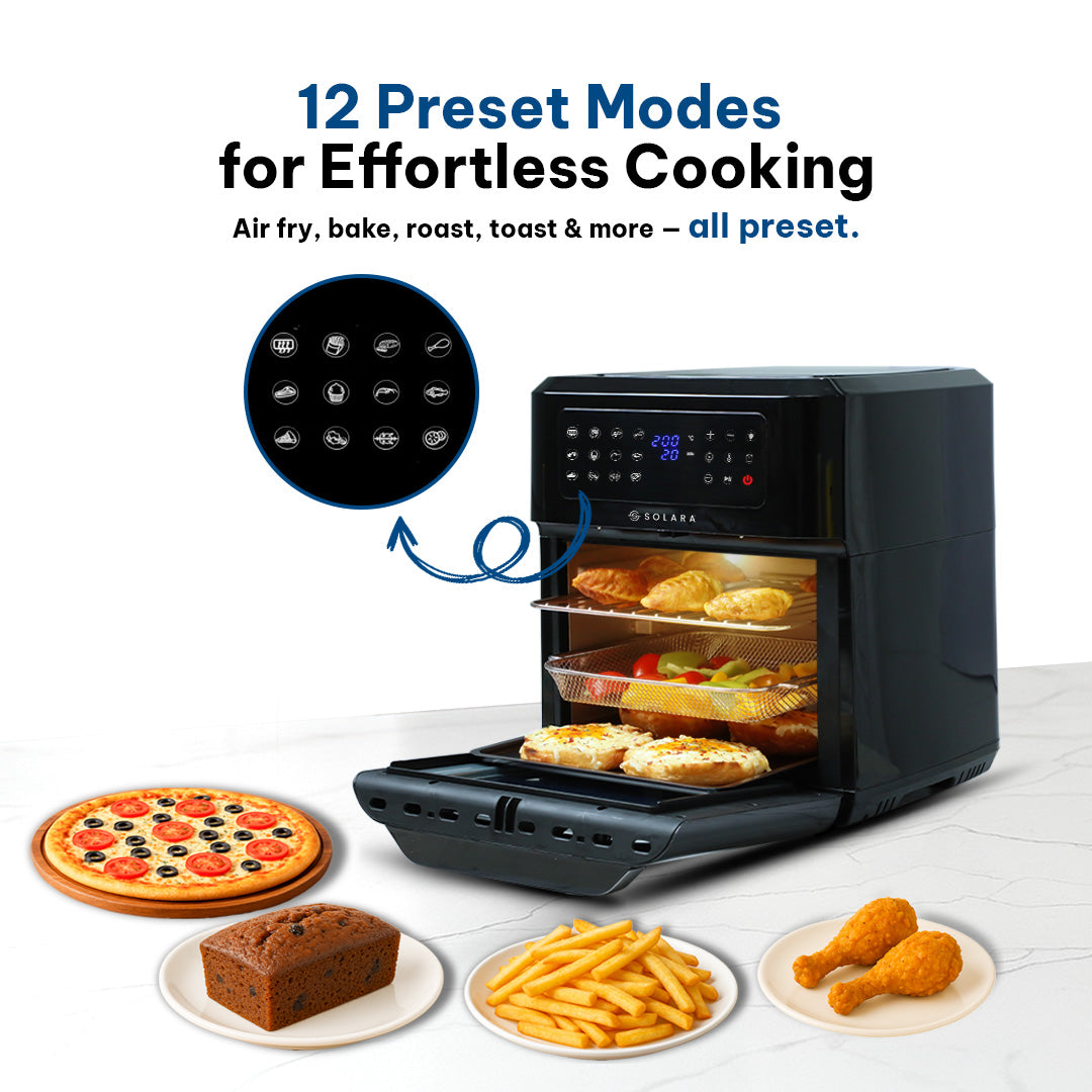 SOLARA Large Digital Air Fryer Oven (12L)