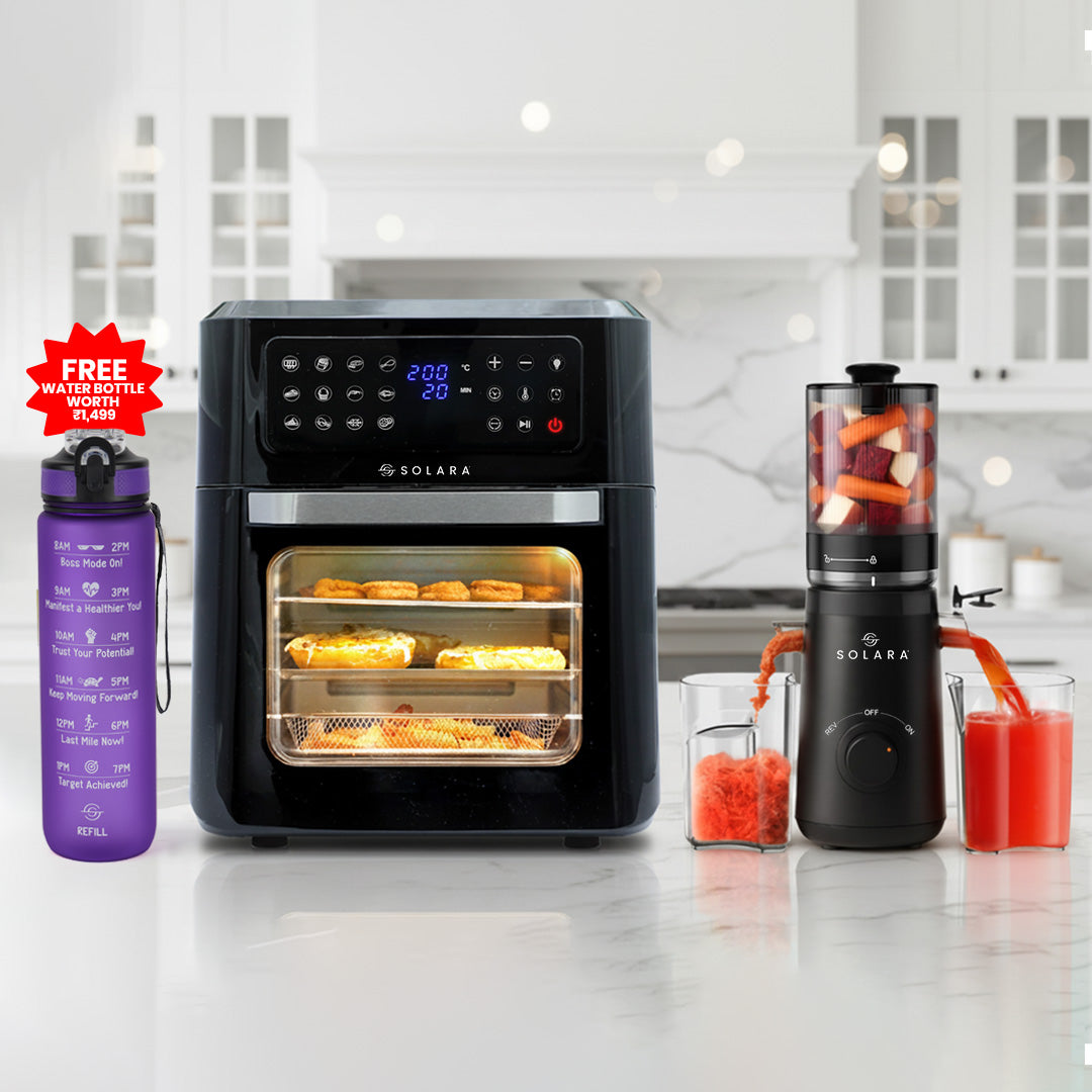 Cold Press Juicer + Air Fryer Oven