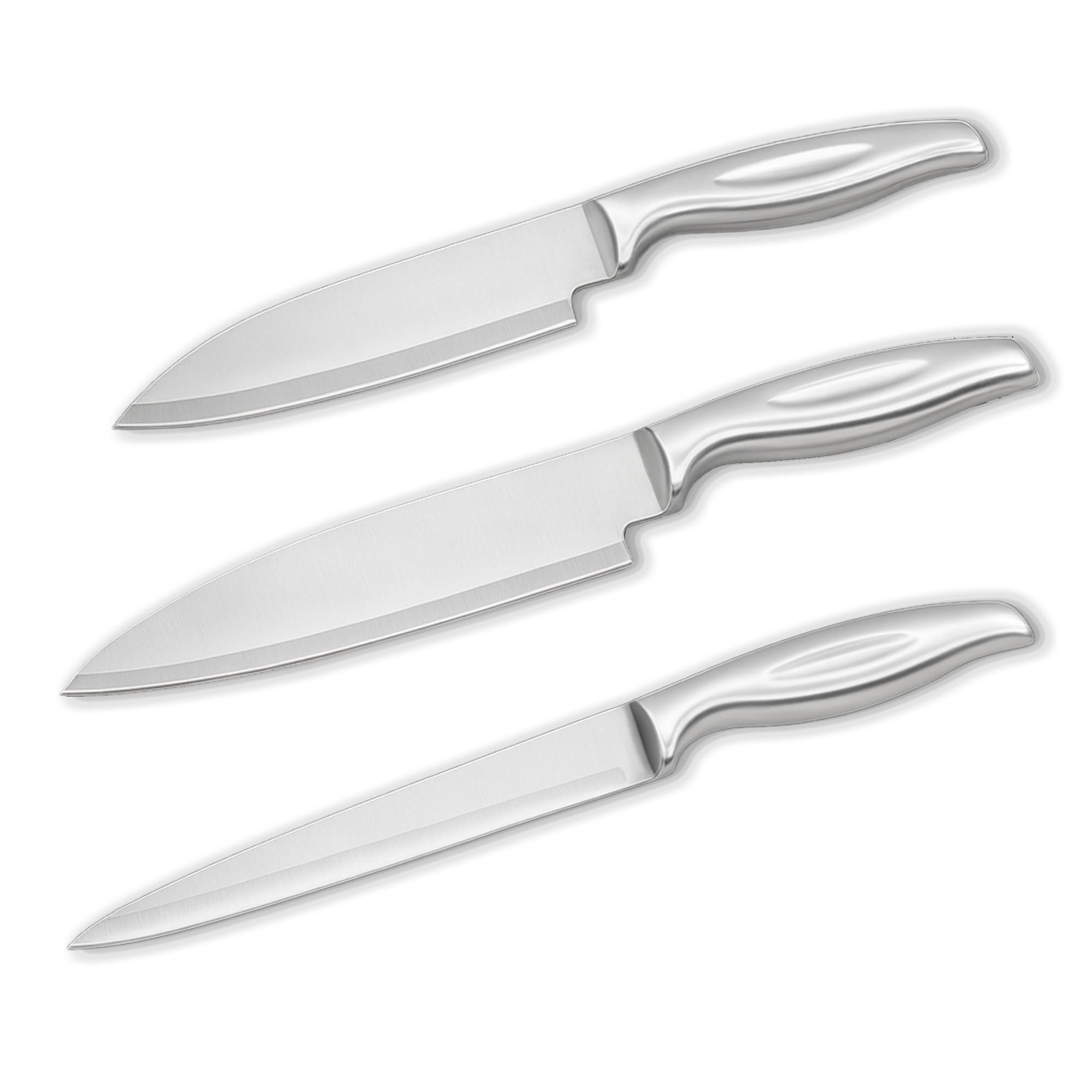 🎁 Stainless Steel Kitchen Knife Set - Pack of 3 - Set of 3