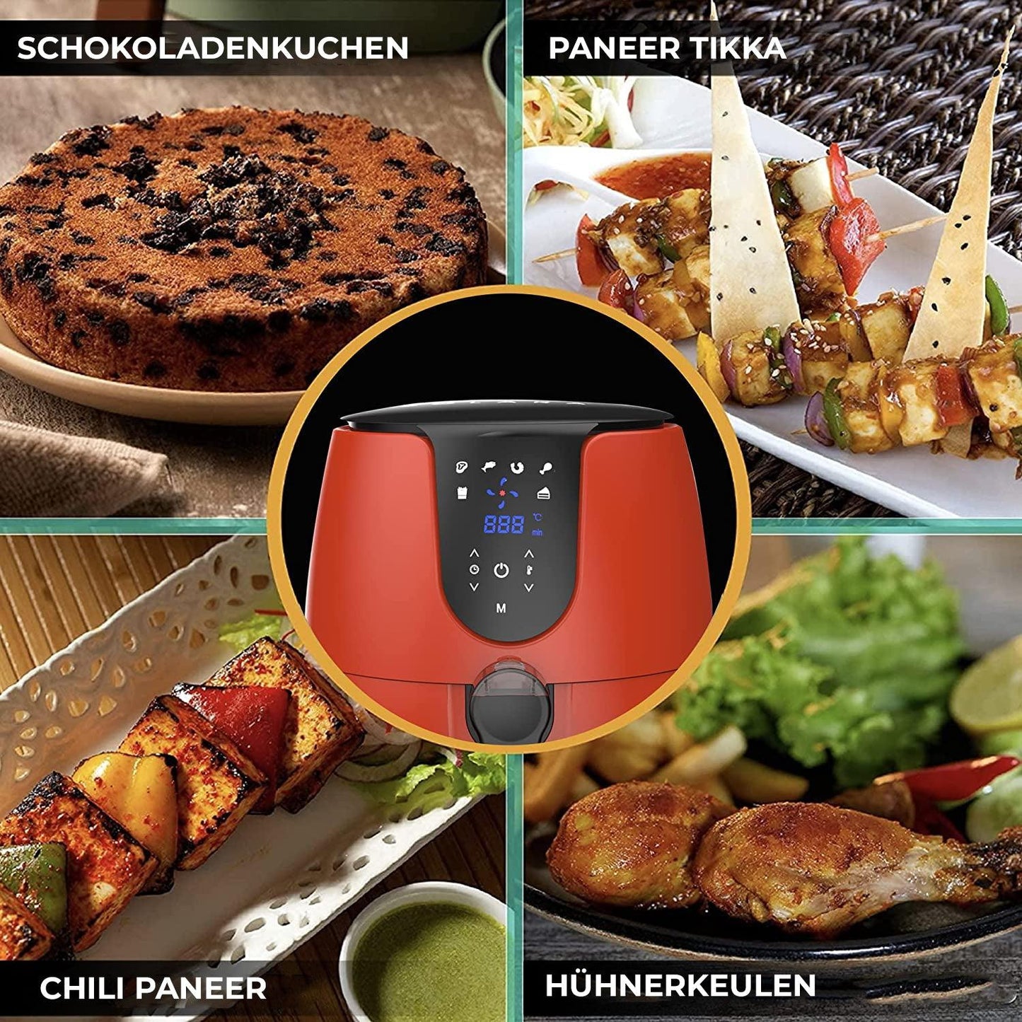 Solara Digital Air Fryer for Home Kitchen with mobile app