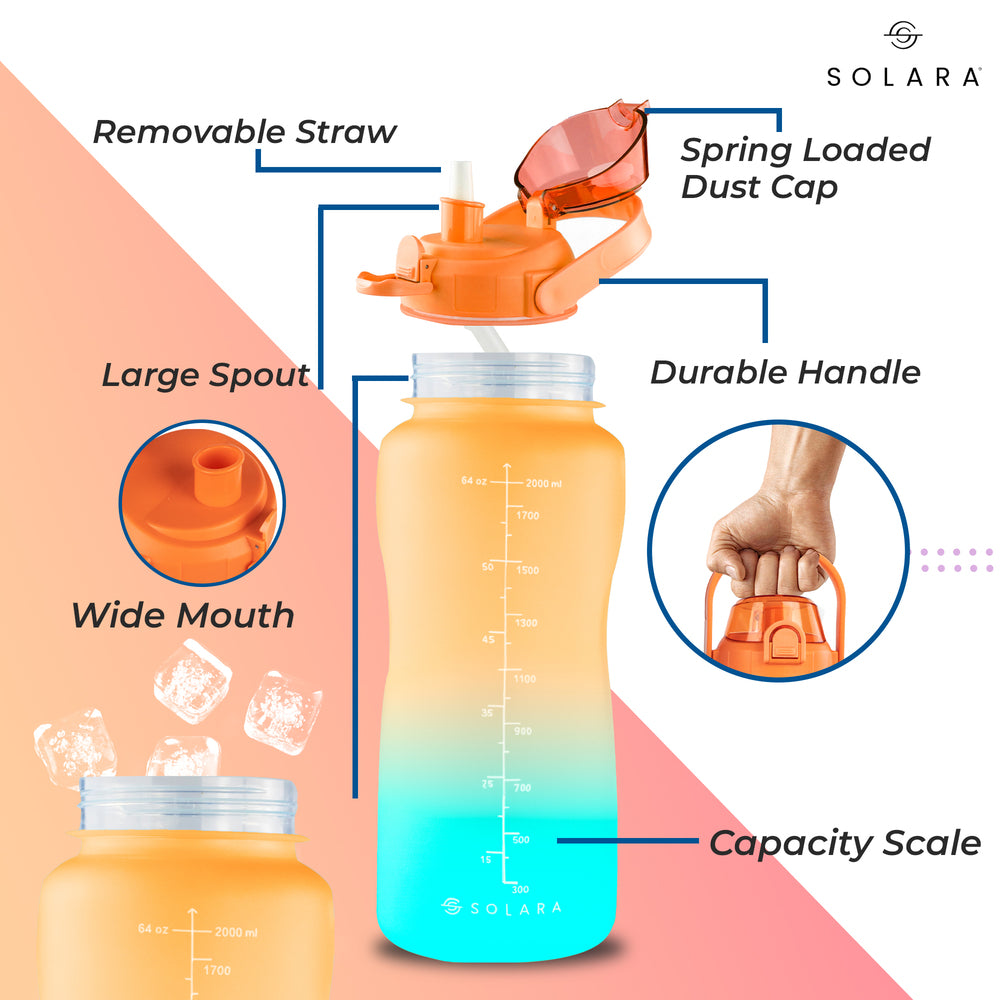 2 Litres / Orange Teal