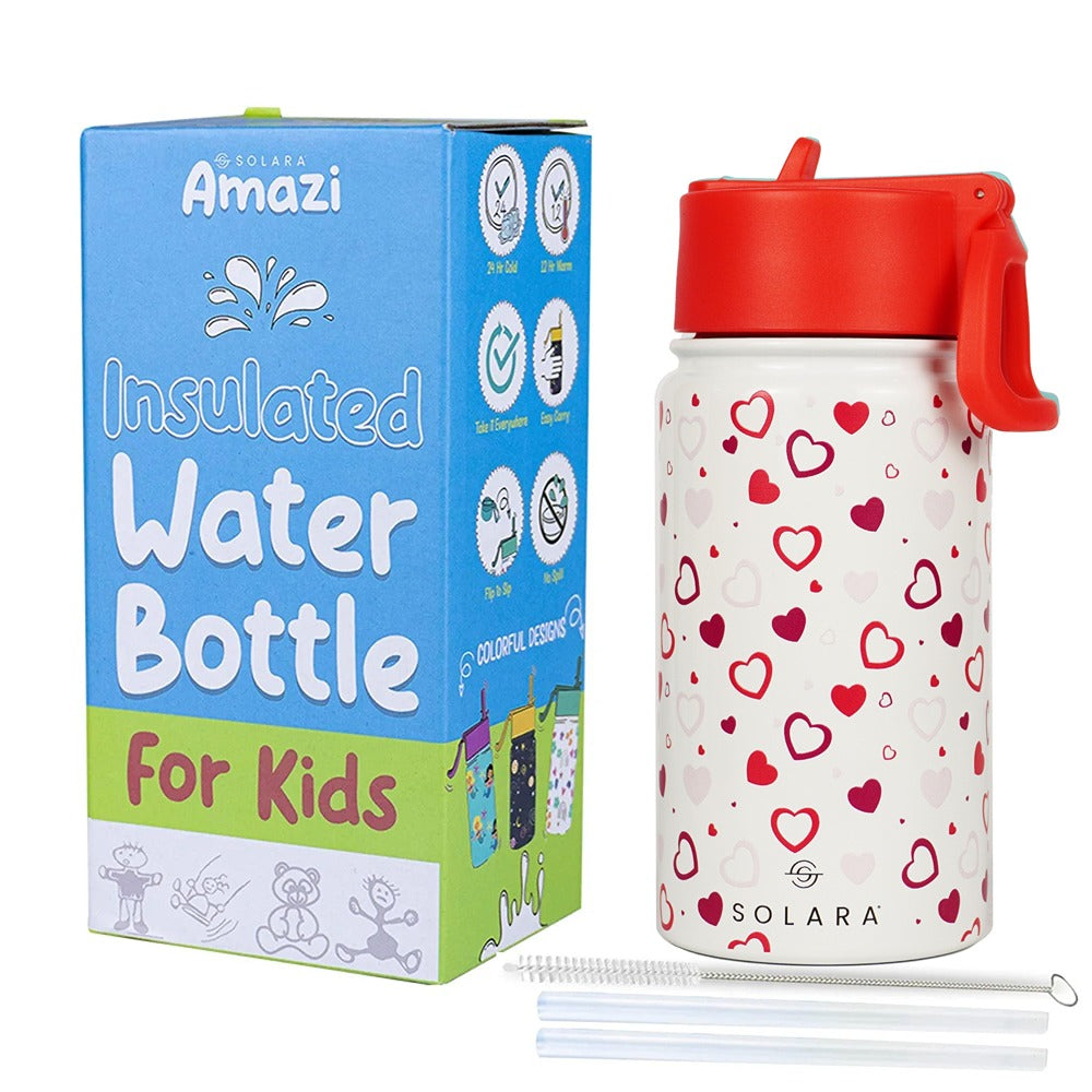 SOLARA Insulated Water Bottle With a Sipper | Kids Edition (450ml)