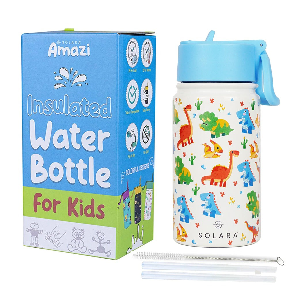 SOLARA Insulated Water Bottle With a Sipper | Kids Edition (450ml)