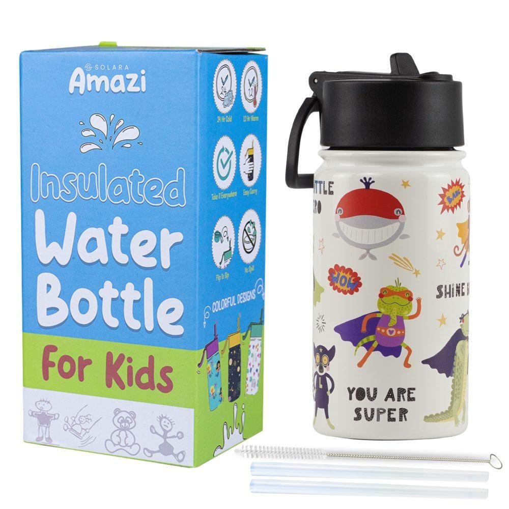 SOLARA Insulated Water Bottle With a Sipper | Kids Edition (450ml)