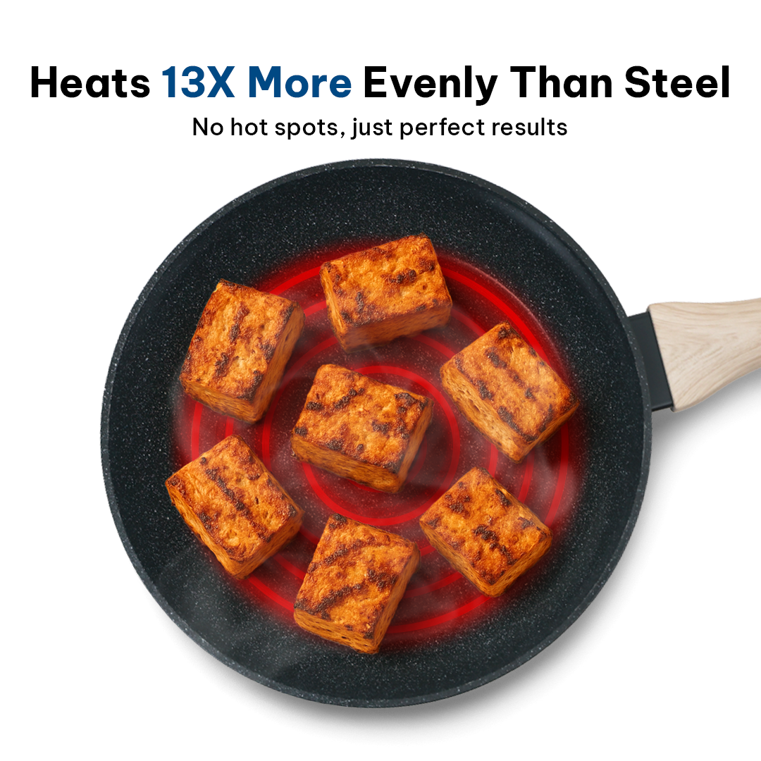 Carbon / Fry Pan10'+ Kadai 10'