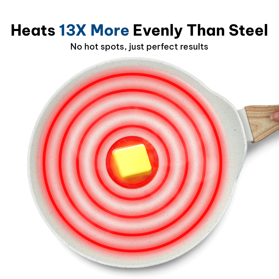 Ivory / Tawa 28' + Kadai 24' + Fry Pan 24'