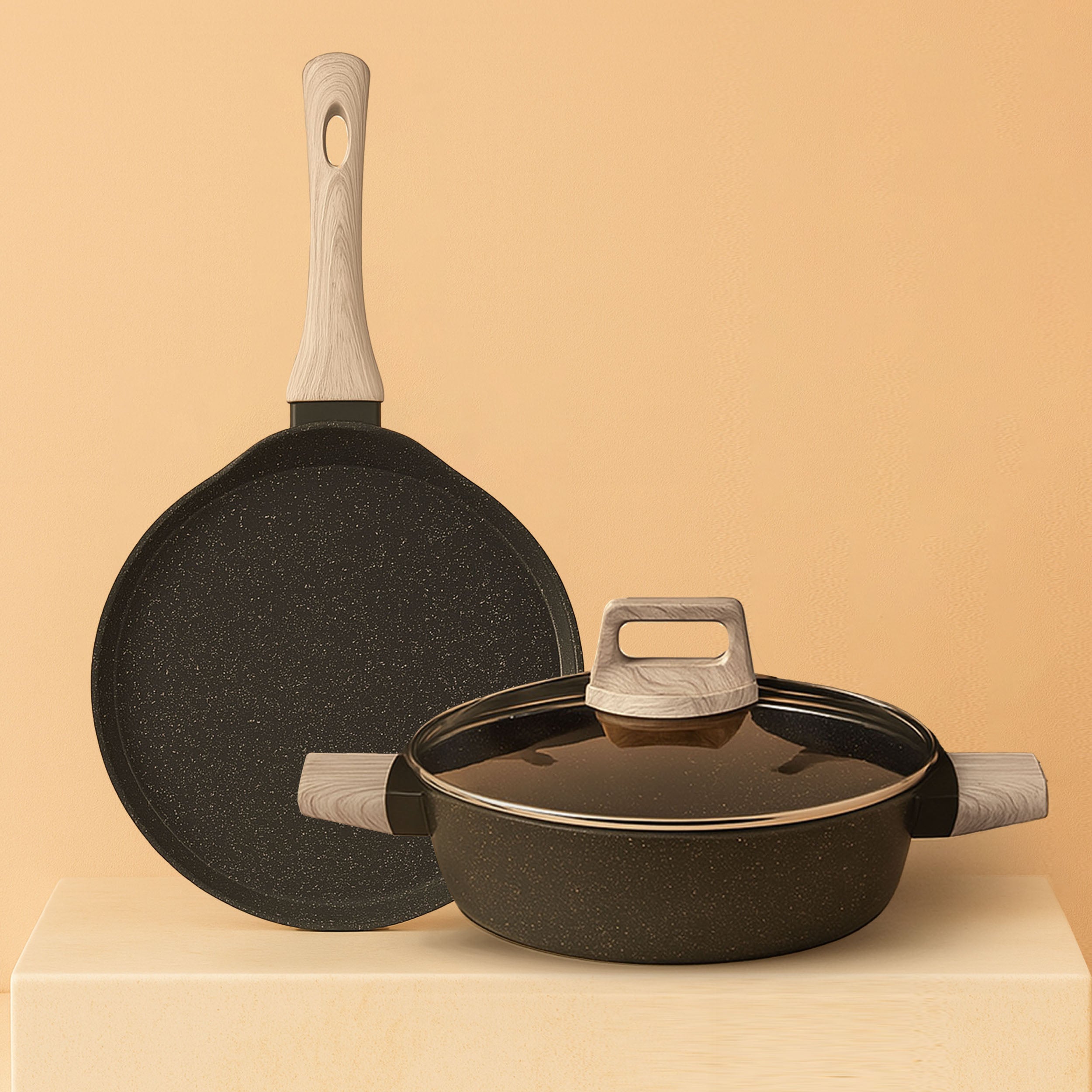 Belmont Ceramic Combo - Kadai & Tawa