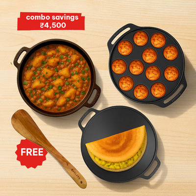 Paniyaram + Kadai + Tawa