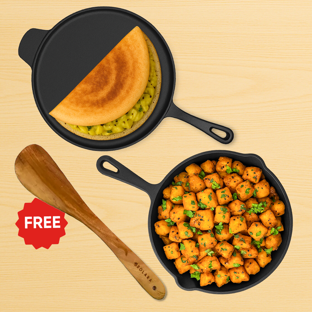 8 ' Inch / Frypan 10' + Tawa 12'