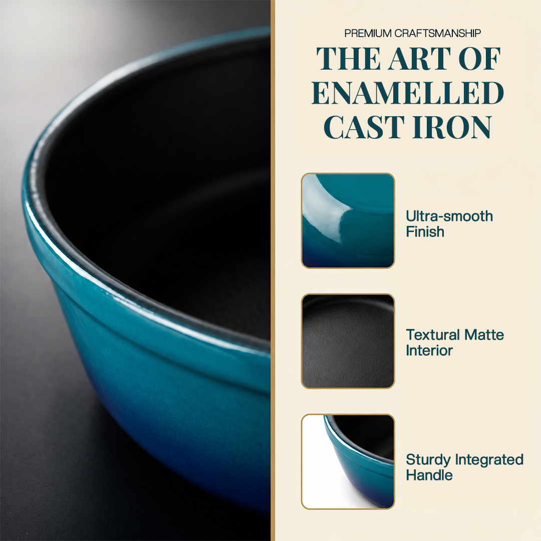 Crownstone Enameled Cast Iron Fry Pan