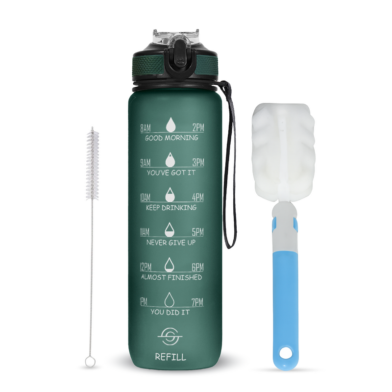 π Motivational Water Bottle (100%BPA Free Tritan) - 1 Litre