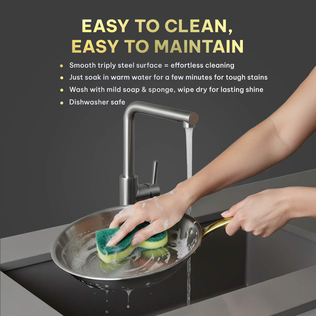 MontClaire Ultimate Combo Set - Stainless Steel With Full Triply