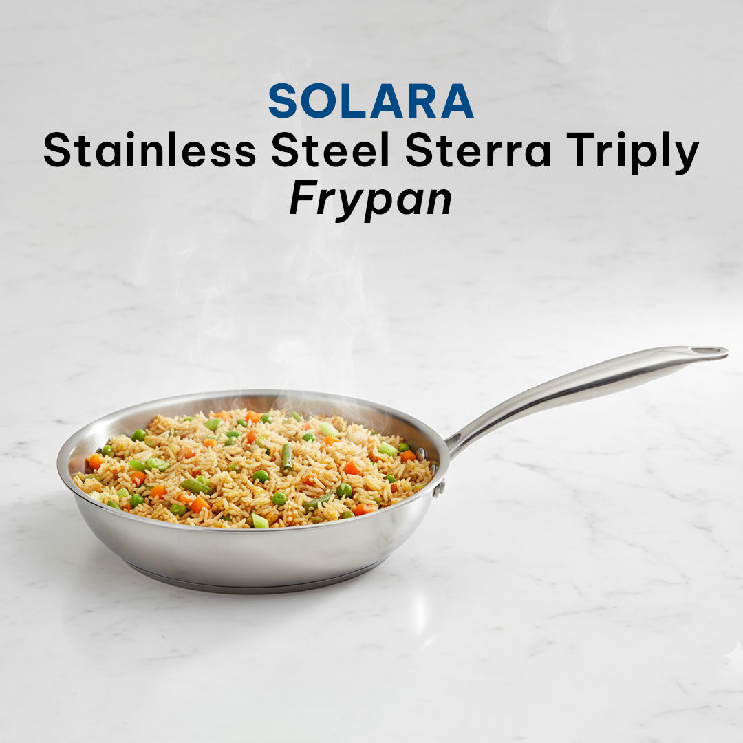 SOLARA Sterra Triply Bottom Stainless Steel Frying Pan 24cm