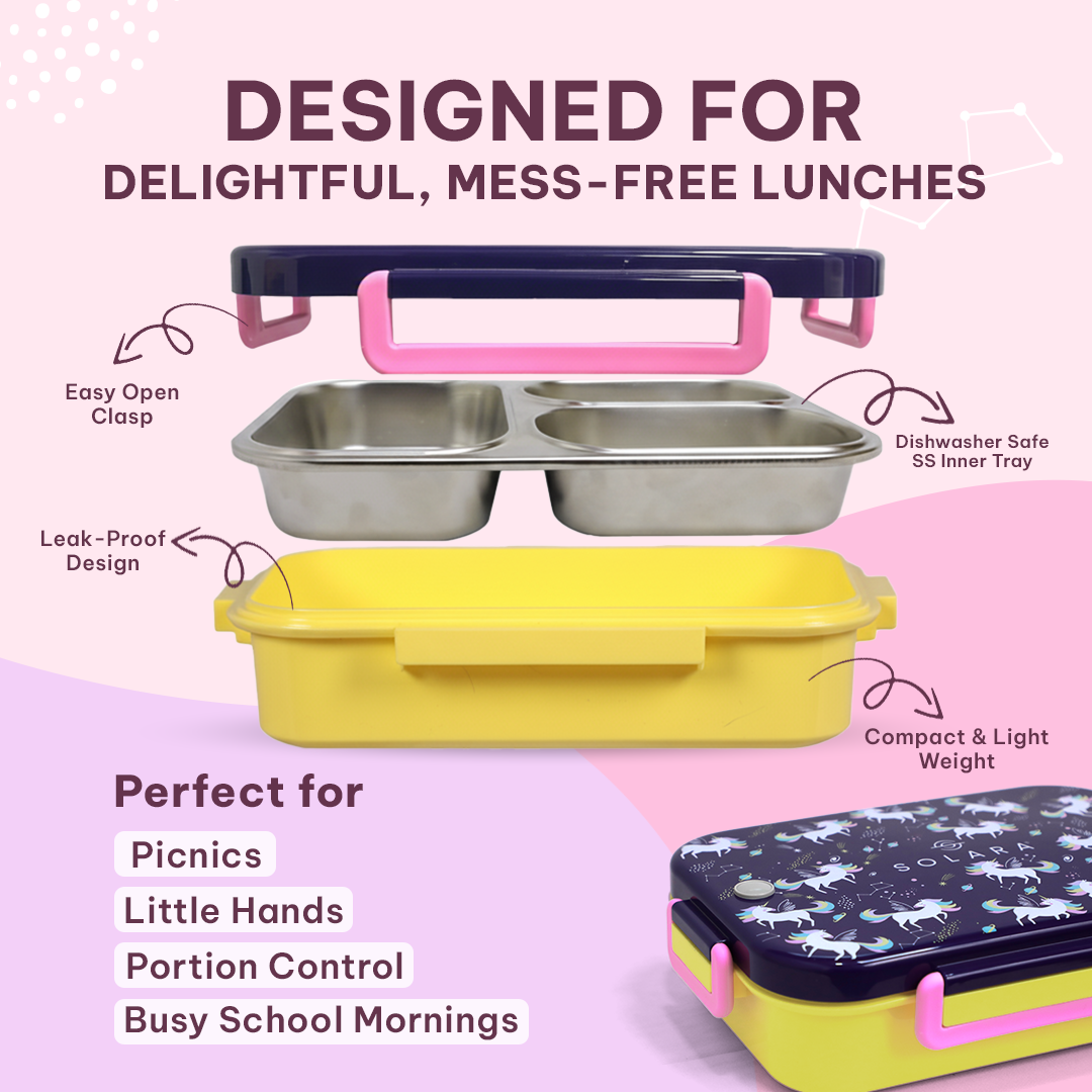 Unicorn / Lunch Box + Kids Water Bottle