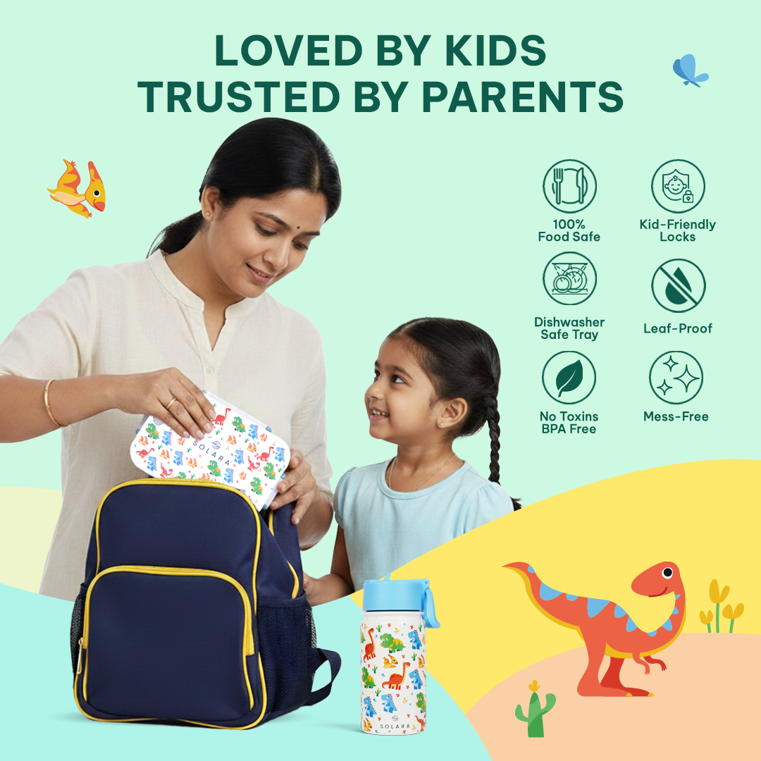 Dino / Lunch Box + Kids Water Bottle
