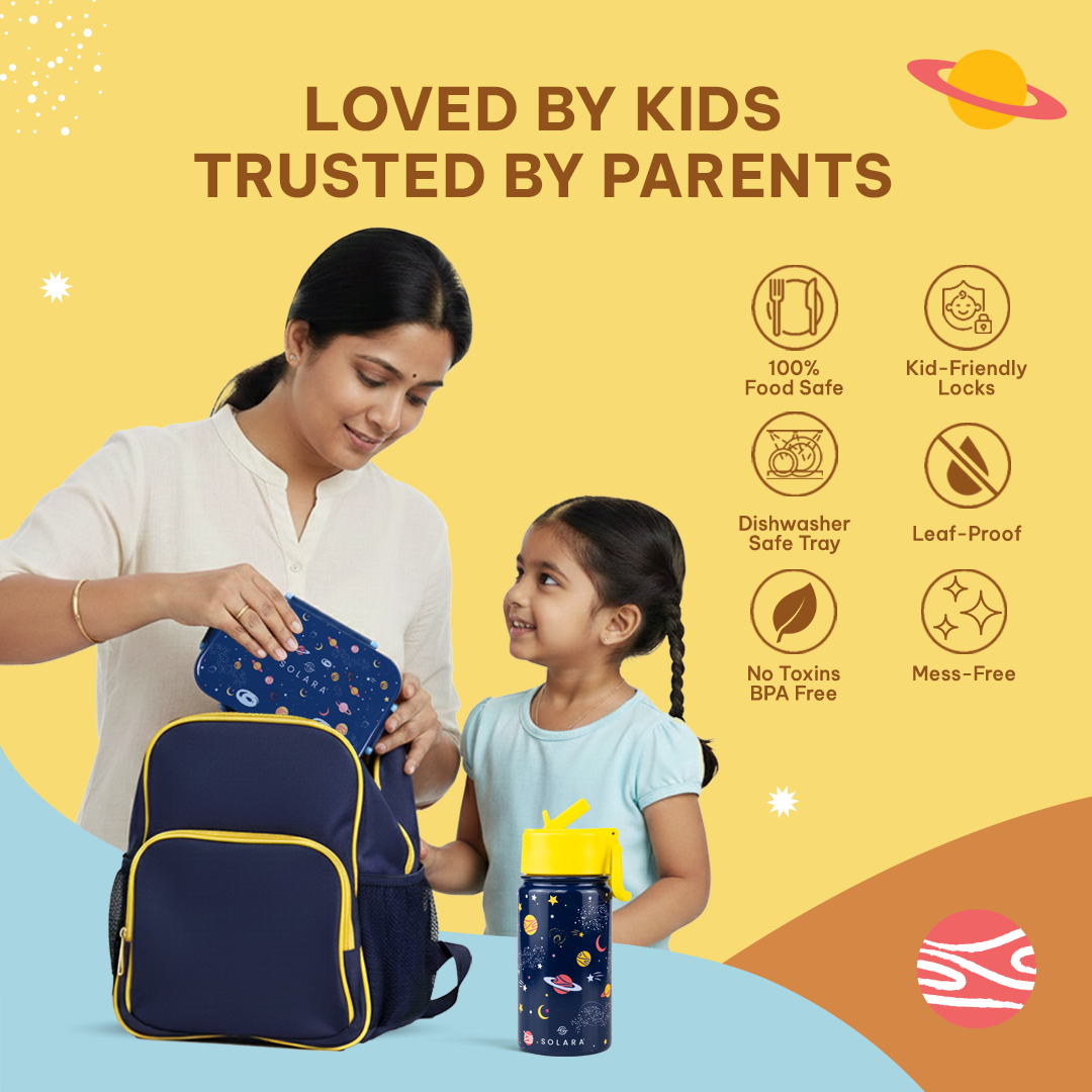 Galaxy / Lunch Box + Kids Water Bottle