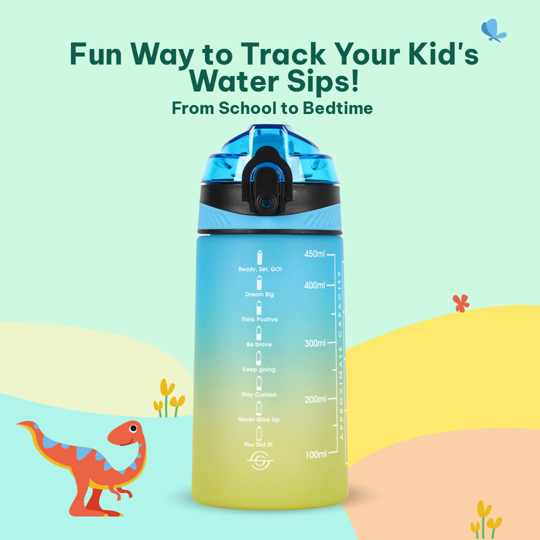 Dino / Lunch Box + Motivational Water Bottle