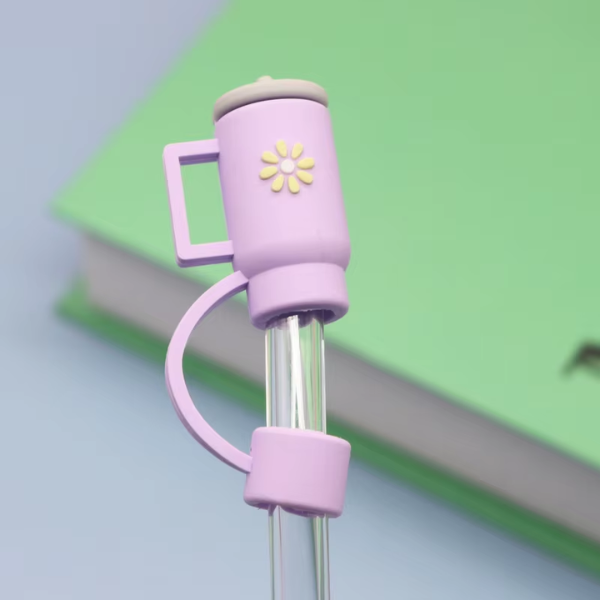 Straw Toppers / Tumbler Purple