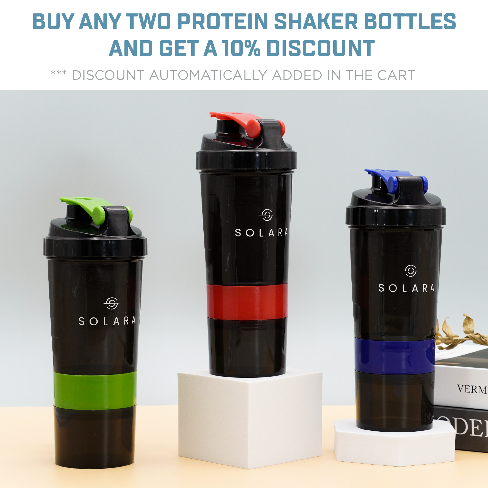 Buy Solara Protein Shaker Bottle Online India