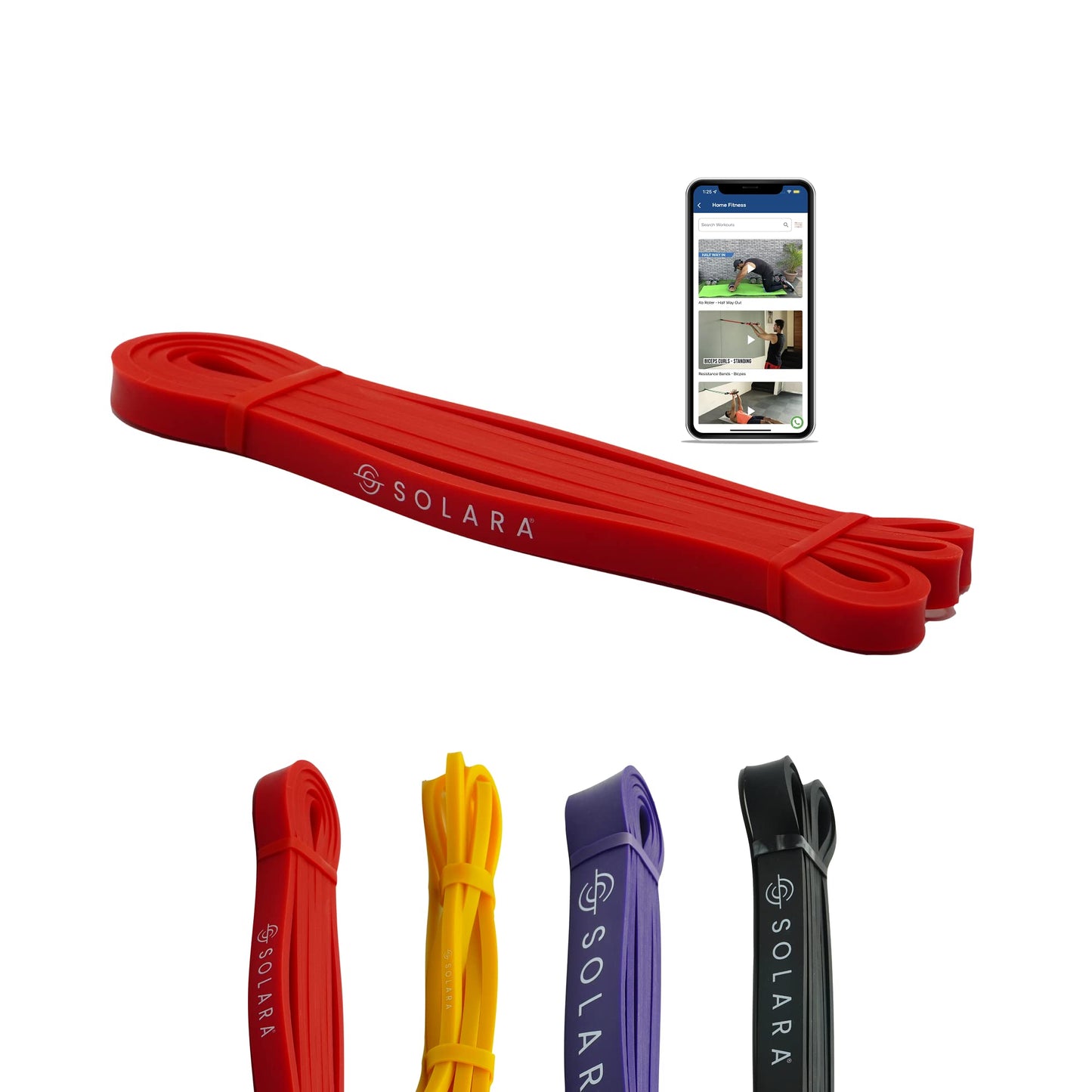 pull up assist bands -Red