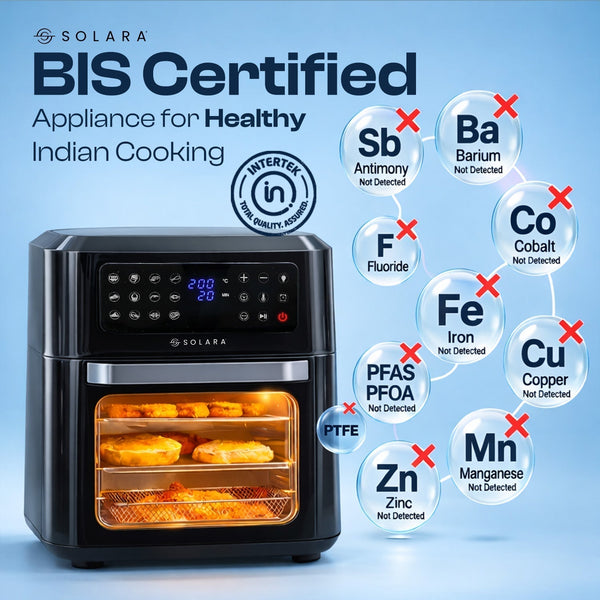 SOLARA Air Fryer Oven: BIS Certified Appliance for Healthy Indian Cooking