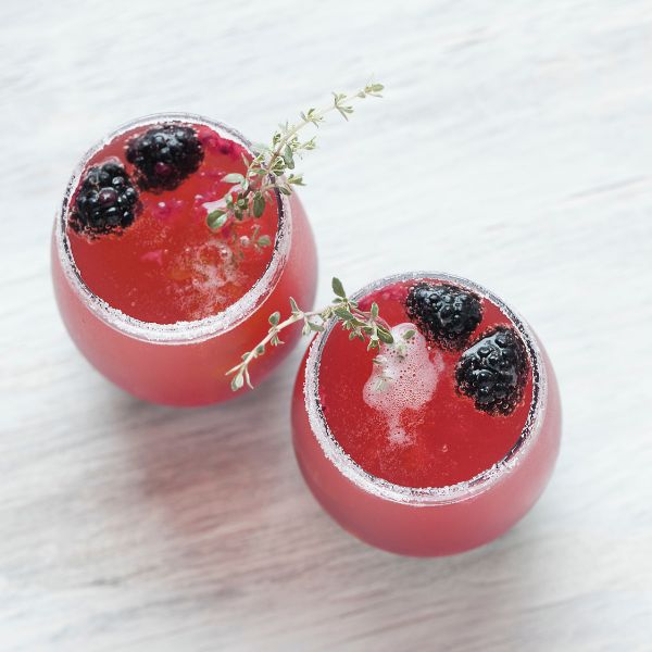 Blackberry Basil Mocktail