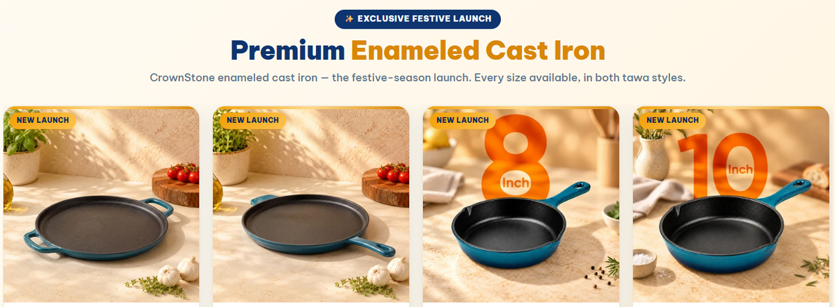 Crownstone Enameled Cast Iron
