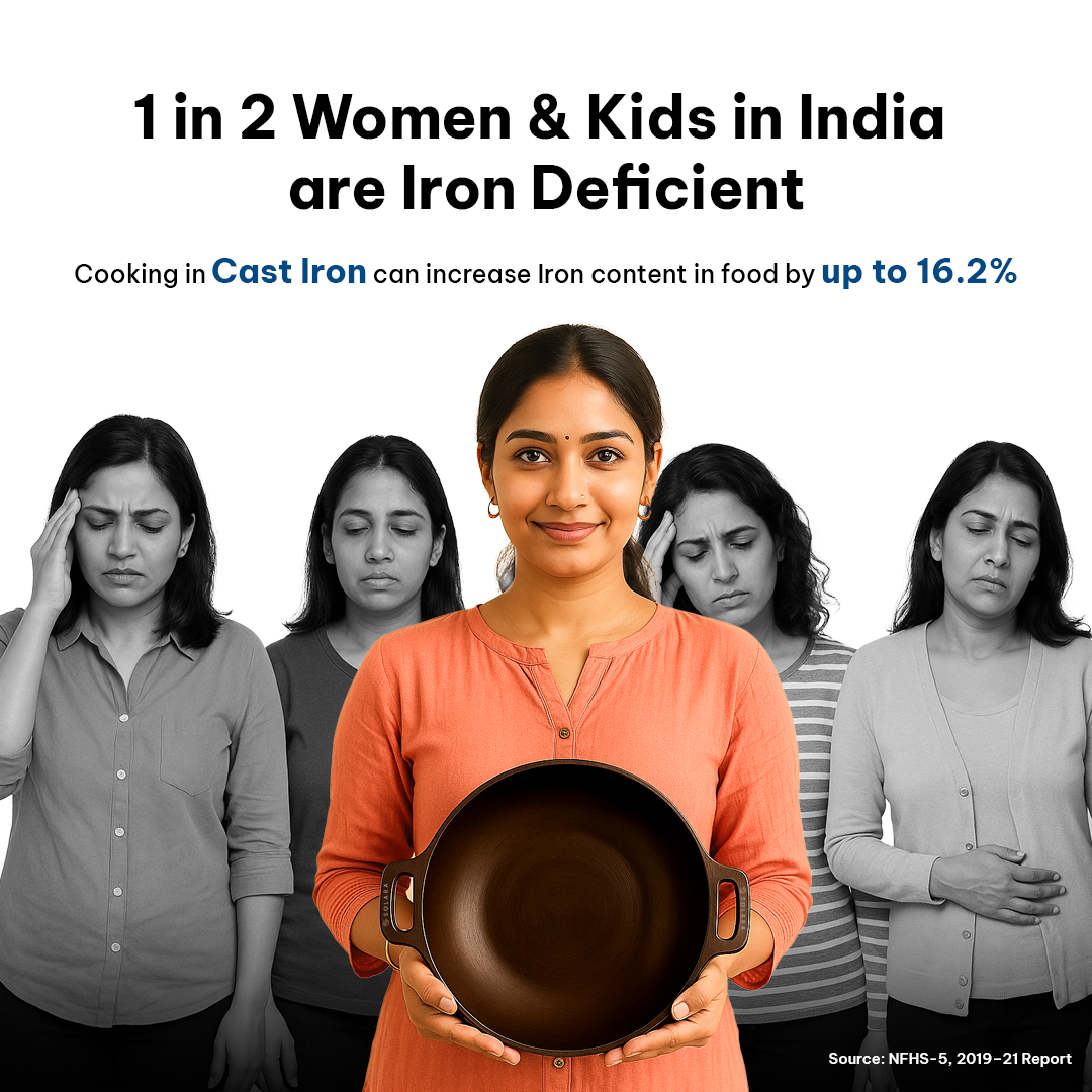 8' Inch / Kadai 8' + Tawa 12' + Paniyaram 8'