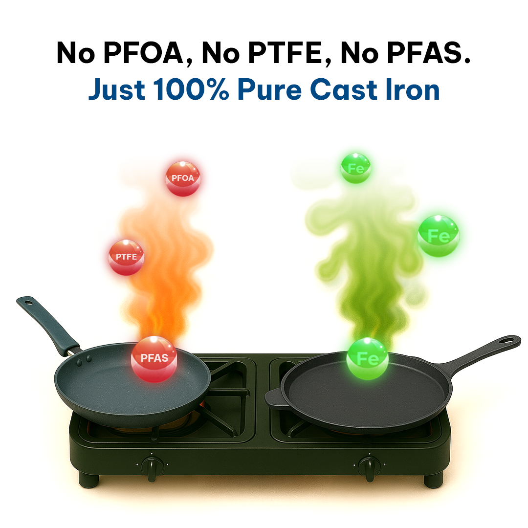 CrownStone Combo : Tawa With Handle 12' + Fry Pan 10'