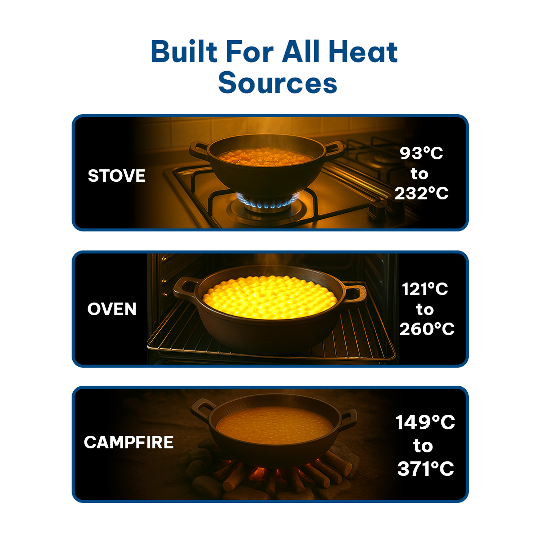 8' Inch / Kadai 8' + Tawa 12' + Paniyaram 8'