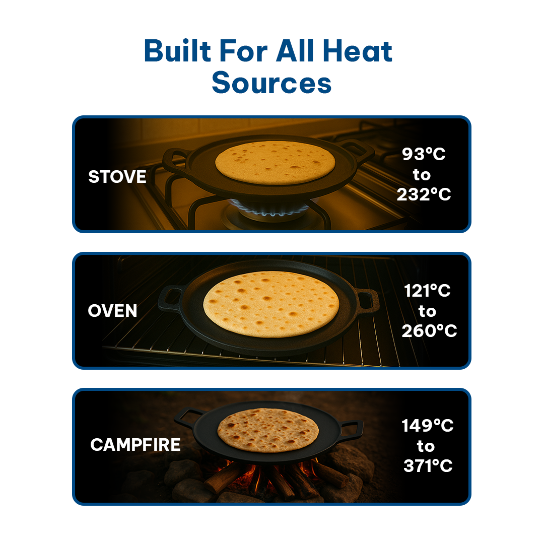 Fire Pan / Tawa 12' + Kadai 10'