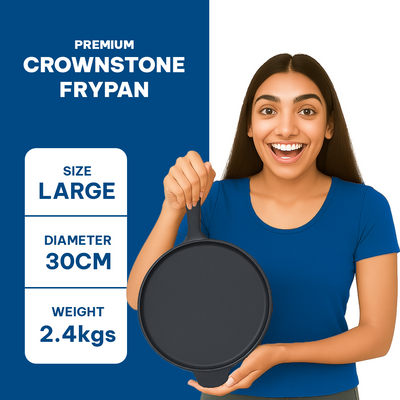 CrownStone Combo : Tawa With Handle 12' + Fry Pan 10'