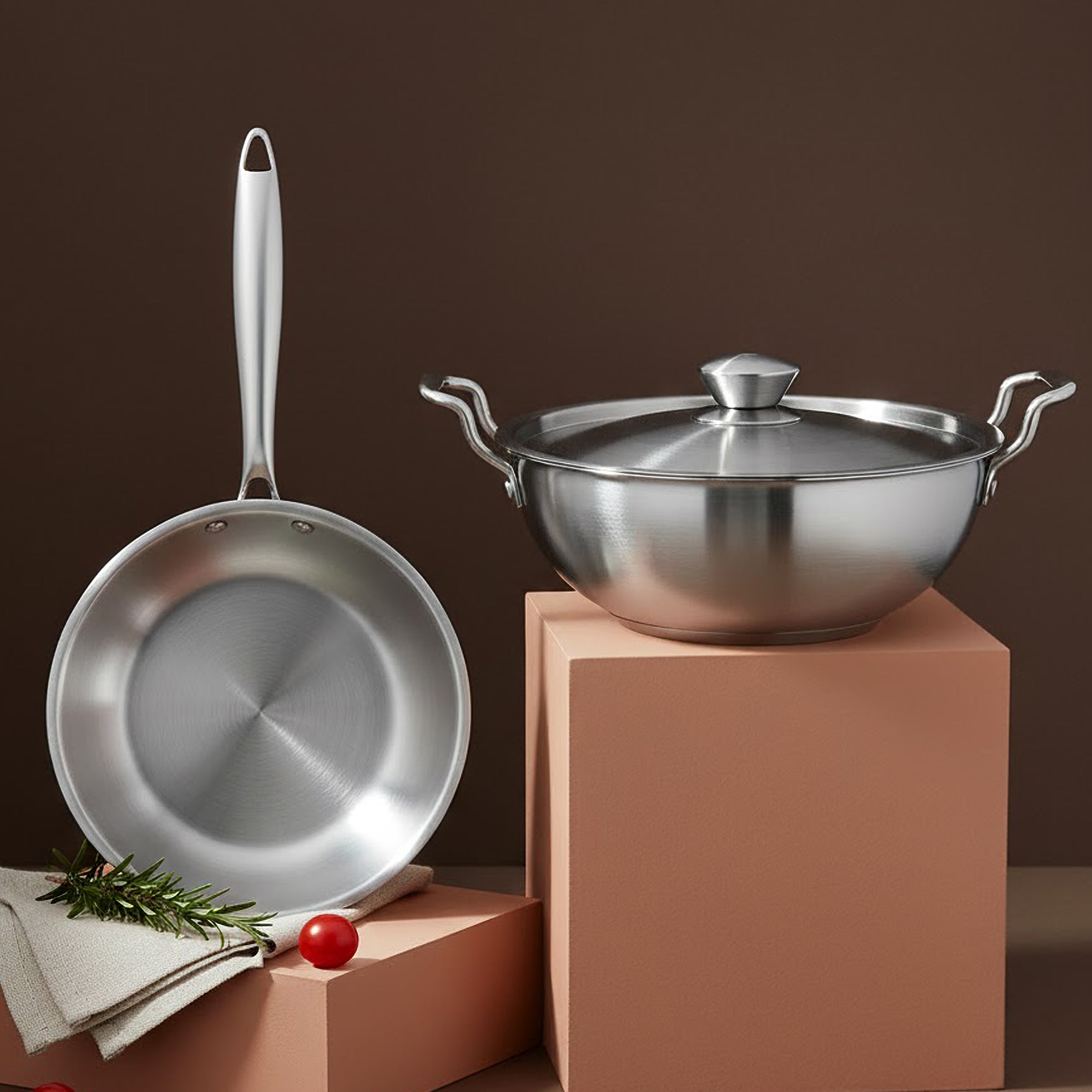 Kadai 22cm + Frypan 22cm