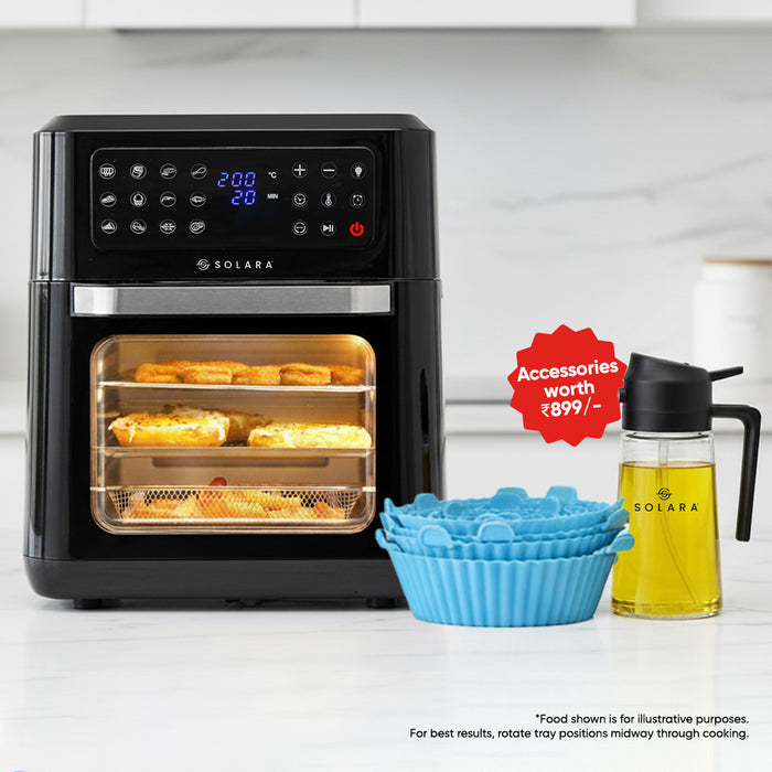 SOLARA Large Digital Air Fryer Oven (12L)