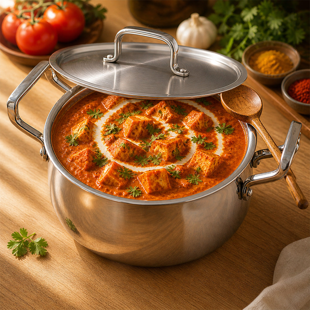SOLARA Triply Handi Casserole with SS Lid - 20 cm