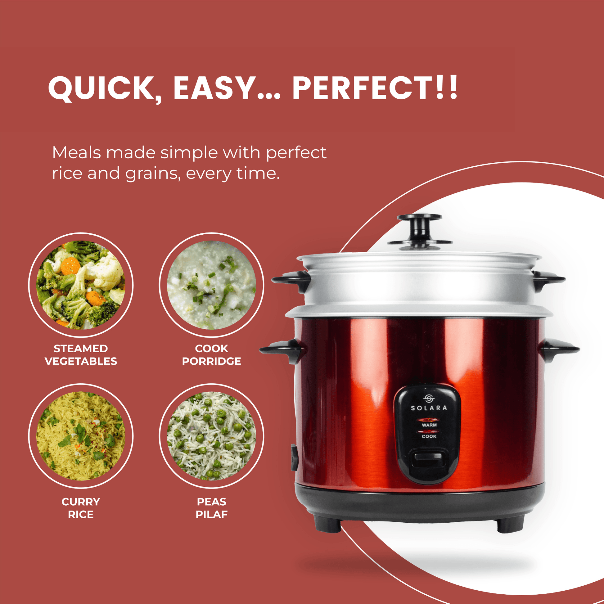 Buy Electric Rice Cooker 1 Litre Online at Price In India Solara