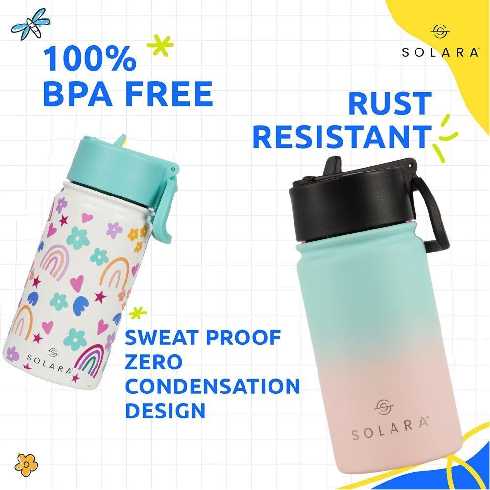 SOLARA Insulated Water Bottle With a Sipper | Kids Edition (450ml)
