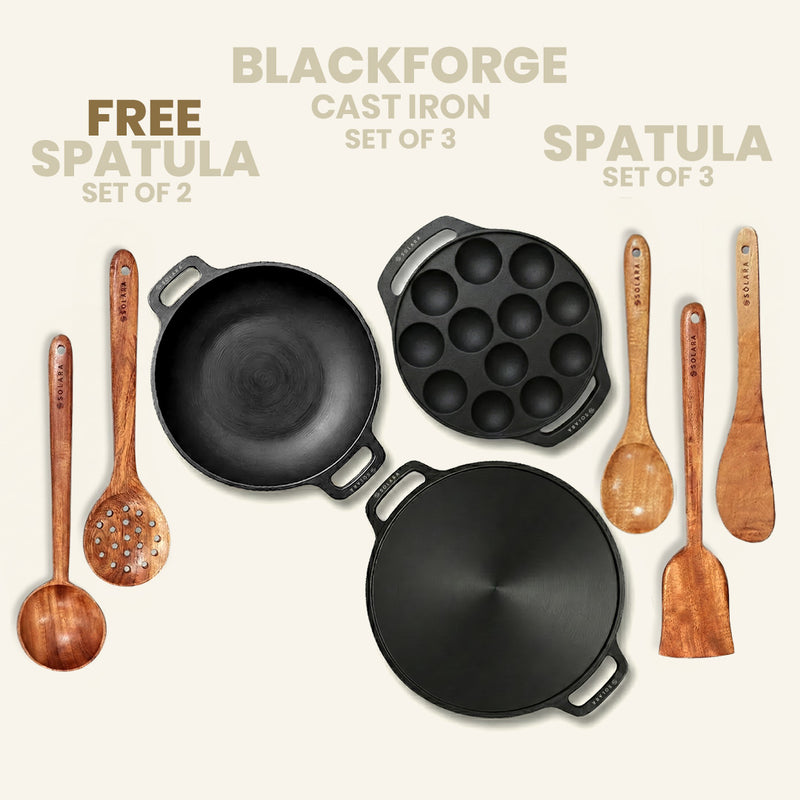 Blackforge Tawa With Two Loops Spatula Combo