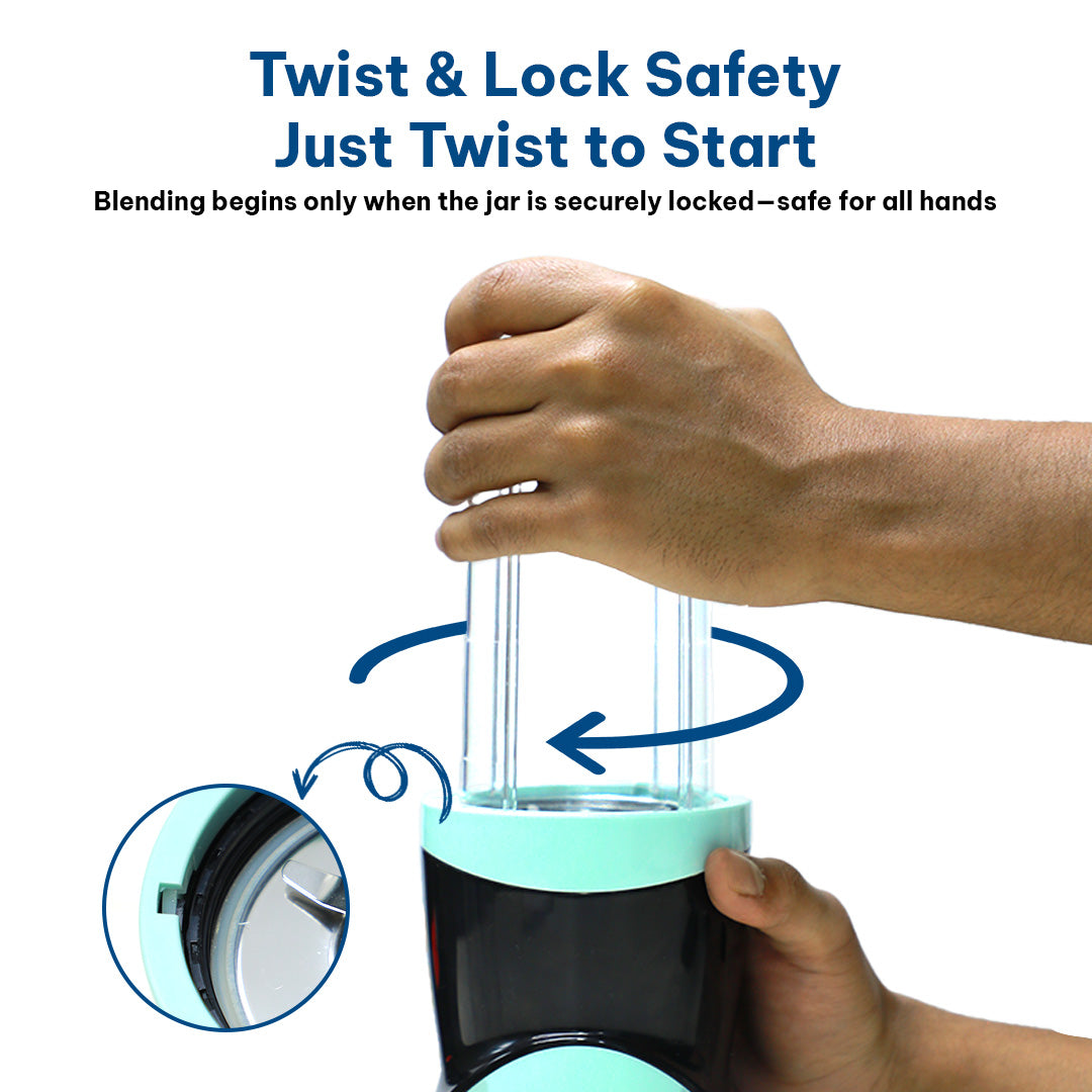 BlendEasy Blender, 2 Jars, 400W Power, Grind & Blend