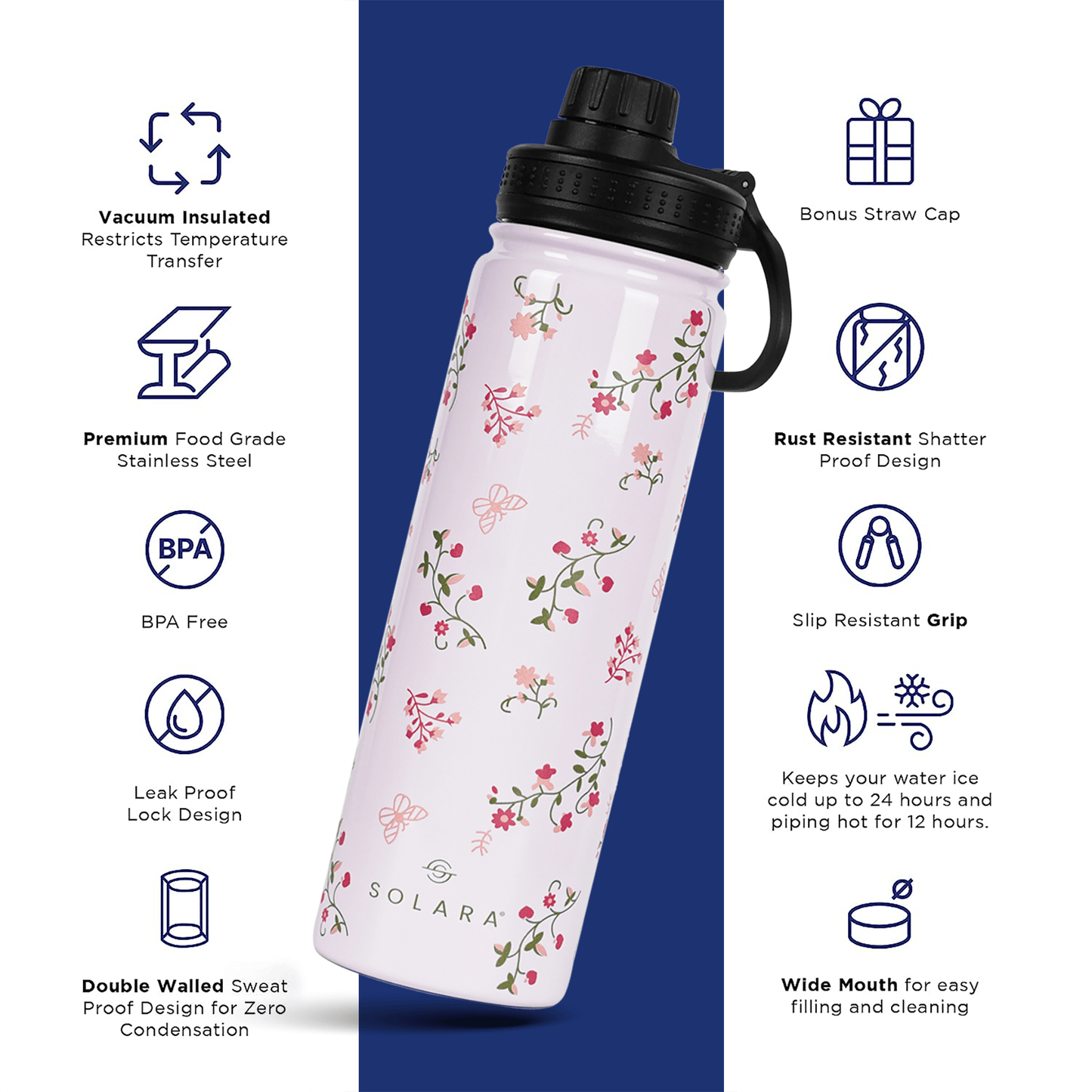 SOLARA Vacuum Insulated Water Bottle [Limited Edition]