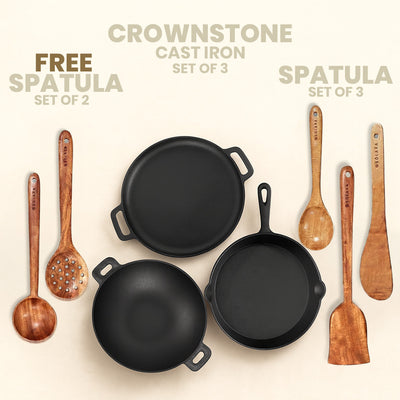 Crownstone Tawa With Two Loops Spatula Combo