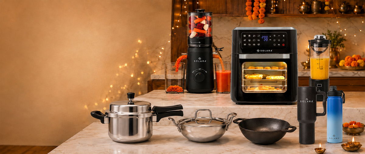 SOLARA corporate gifting range - air fryer oven, blender, cookware, tumbler and bottle