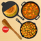 10 Inch / Fry Pan with Kadai 10 Inch and Tawa 12 Inch